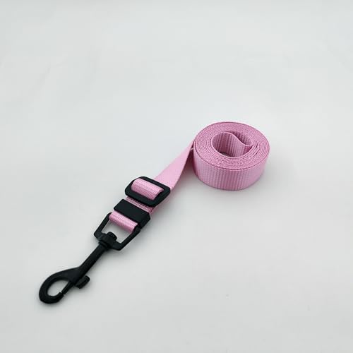 MCKhome Hundeleine aus weichem Nylon, bequem, verstellbar, mit starker Schnalle aus Legierung, Trainingsleine, 1,5 m, 1,5 m x 1,5 cm (Rosa) von MCKhome OF