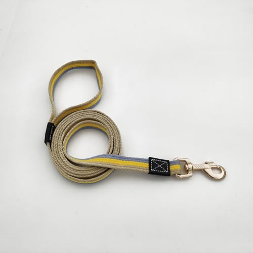 MCKhome Trainingsleine für Hunde, 2 m, 2 m, weiches Segeltuch, Haustierleine, 360° drehbare Schnalle, strapazierfähige Hundeleine für Hunde- und Welpentraining und tägliches Gehen, 2 m x 2 cm (gelb) MCKhome Trainingsleine für Hunde, 2 m, 2 m, weiches Segeltuch, Haustierleine, 360° drehbare Schnalle, strapazierfähige Hundeleine für Hunde- und Welpentraining und tägliches Gehen, 2 m x 2 cm (gelb) von MCKhome OF