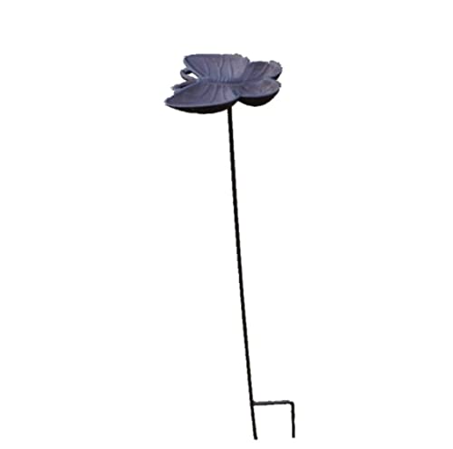 MCLIUJIA Futterhaus Für Vögel Garden Wildvogel-Teller-Futterspender Für Vogelfutter Oder Wasser Gusseisen Garten Dekorativ(14.8 * 12.5 * 71.5CM) von MCLIUJIA