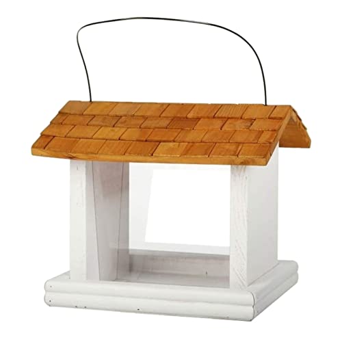 MCLIUJIA Futterstation für Garten Balkon Vogelfutterhaus aus Holz Garten für Wildvögel Futterstation für Vögel im Freien hängend regenfest für den Außenbereich MCLIUJIA Futterstation für Garten Balkon Vogelfutterhaus aus Holz Garten für Wildvögel Futterstation für Vögel im Freien hängend regenfest für den Außenbereich von MCLIUJIA