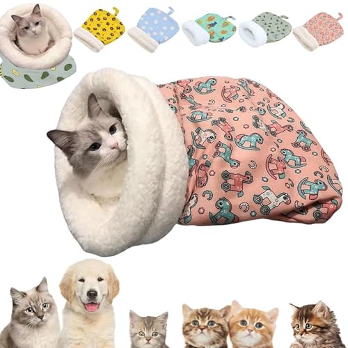 Bequemes Haustierbett, Katzenschlafsack für drinnen, Katzenschlafsack für drinnen, Welpenhaus für kleine Hunde, warmes Höhlenbett für kleine Katzen und Hunde Bequemes Haustierbett, Katzenschlafsack für drinnen, Katzenschlafsack für drinnen, Welpenhaus für kleine Hunde, warmes Höhlenbett für kleine Katzen und Hunde von MCNZNJONV