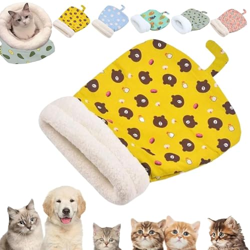 Bequemes Haustierbett, Katzenschlafsack für drinnen, Katzenschlafsack für drinnen, Welpenhaus für kleine Hunde, warmes Höhlenbett für kleine Katzen und Hunde Bequemes Haustierbett, Katzenschlafsack für drinnen, Katzenschlafsack für drinnen, Welpenhaus für kleine Hunde, warmes Höhlenbett für kleine Katzen und Hunde von MCNZNJONV