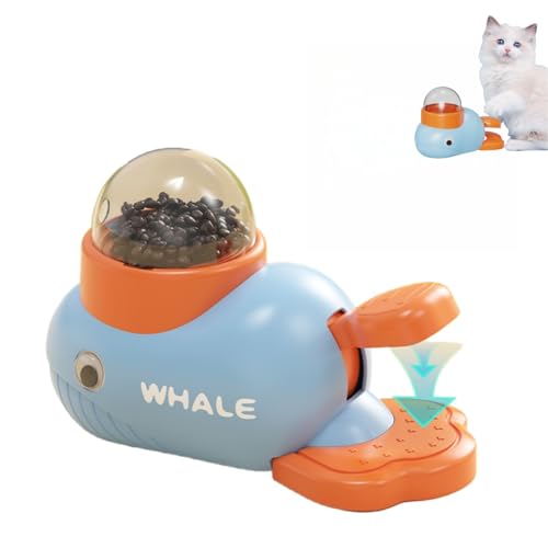 Interaktiver Leckerli-Spender für Katzen, interaktives Hunde-Puzzle-Spielzeug, Hundefutter-Leckerli-Fütterungsspender für gesunde Ernährung für kleine und mittlere (Blau) von MCOURASOY