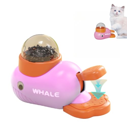Interaktiver Leckerli-Spender für Katzen, interaktives Hunde-Puzzle-Spielzeug, Hundefutter-Leckerli-Fütterungsspender für gesunde Ernährung für kleine und mittlere (Rosa) von MCOURASOY