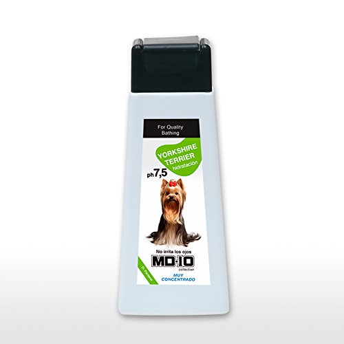 MD10 Hundeshampoo Gegen Geruch - Shampoo für Hunde - Hundeshampoo gegen juckreiz - Hunde Shampoo fellpflege Yorkshire Terrier - Hundeshampoo sensitiv Vegan und biologisch abbaubar 300ml von MD-10 COLLECTION
