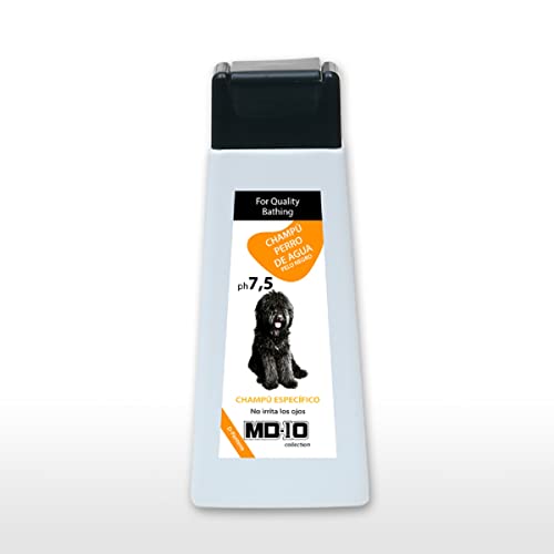 Hundeshampoo Gegen Juckreiz für Spanische Wasserhunde mit Schwarzem Fell - Verbessert die Schwarze Farbe - Feuchtigkeitsspendendes und Veganes Shampoo Texturierung der Locken 300 ml - MD-10 COLLECTION Hundeshampoo Gegen Juckreiz für Spanische Wasserhunde mit Schwarzem Fell - Verbessert die Schwarze Farbe - Feuchtigkeitsspendendes und Veganes Shampoo Texturierung der Locken 300 ml - MD-10 COLLECTION von MD-10 COLLECTION
