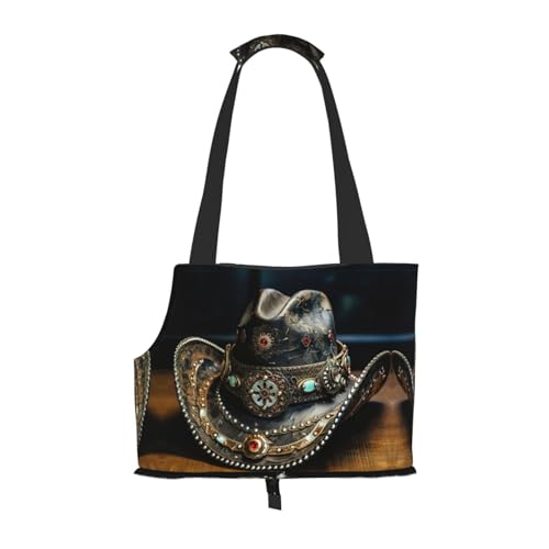American West Rodeo Hat Print Pet Portable Shoulder Bag, Foldable Pet Bag 13.4 X 6.1 X 10.2 Inch for Subway/Shopping/Hiking American West Rodeo Hat Print Pet Portable Shoulder Bag, Foldable Pet Bag 13.4 X 6.1 X 10.2 Inch for Subway/Shopping/Hiking von MDATT