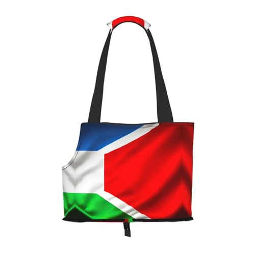 Costa Rica Flag Print Pet Portable Shoulder Bag, Foldable Pet Bag 13.4 X 6.1 X 10.2 Inch for Subway/Shopping/Hiking von MDATT