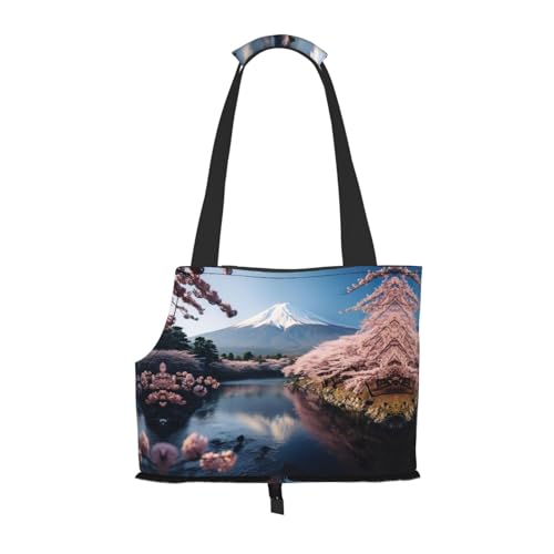 Japan Mount Fuji Landschaftsdruck Haustier Tragbare Umhängetasche Faltbare Haustiertasche 13,4 x 6,1 x 10,2 Zoll für U-Bahn/Einkaufen/Wandern Japan Mount Fuji Landschaftsdruck Haustier Tragbare Umhängetasche Faltbare Haustiertasche 13,4 x 6,1 x 10,2 Zoll für U-Bahn/Einkaufen/Wandern von MDATT