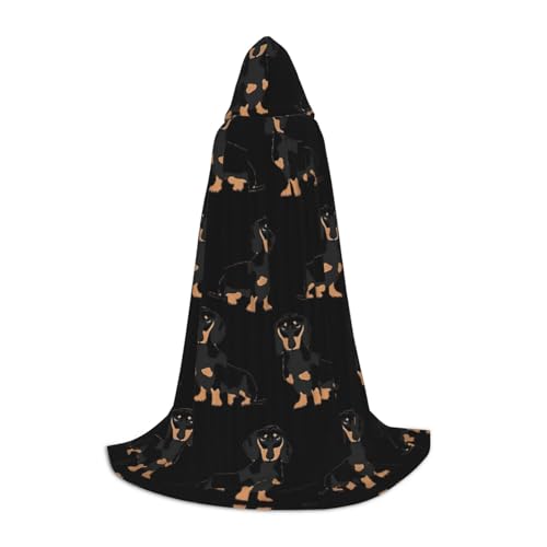 Kapuzenumhang für Hunde, Dackel, Weiner für Halloween, voller Länge, Uni, langer Umhang für Halloween, Karneval Kapuzenumhang für Hunde, Dackel, Weiner für Halloween, voller Länge, Uni, langer Umhang für Halloween, Karneval von MDATT