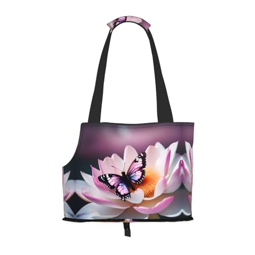 Rosa Schmetterling Drucken Haustier Tragbare Umhängetasche Faltbare Haustier Tasche 13,4 X 6,1 X 10,2 Zoll für U-Bahn/Einkaufen/Wandern Rosa Schmetterling Drucken Haustier Tragbare Umhängetasche Faltbare Haustier Tasche 13,4 X 6,1 X 10,2 Zoll für U-Bahn/Einkaufen/Wandern von MDATT
