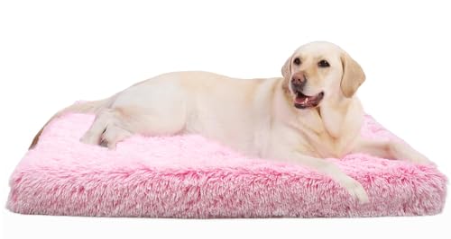 MDDK DY Hundebett, Hundekissen Waschbare, Flauschige Hundematte, Langer Plüsch, Weiche Polsterung, Mittelgroße Hunde,Farbverlauf Rosa100x60x10cm MDDK DY Hundebett, Hundekissen Waschbare, Flauschige Hundematte, Langer Plüsch, Weiche Polsterung, Mittelgroße Hunde,Farbverlauf Rosa100x60x10cm von MDDK DY