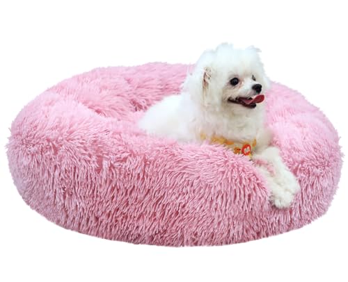 MDDK DY Hundebett Katzenbett Flauschig Rund, Katzenkorb 70CM Pink,Waschbar,Hundekorb,rutschfeste Unterseite, Hundematte, Plüsch Hundekissen,Hundekörbchen Kleine Mittlere Große Hunde,Katzen MDDK DY Hundebett Katzenbett Flauschig Rund, Katzenkorb 70CM Pink,Waschbar,Hundekorb,rutschfeste Unterseite, Hundematte, Plüsch Hundekissen,Hundekörbchen Kleine Mittlere Große Hunde,Katzen von MDDK DY