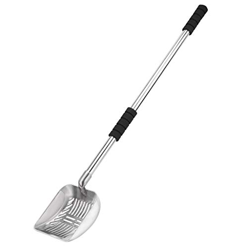 MDHQ Abnehmbares Metall für Katzenstreu, Schaufel, Schaumstoffpolsterung, langer Griff MDHQ Abnehmbares Metall für Katzenstreu, Schaufel, Schaumstoffpolsterung, langer Griff von MDHQ