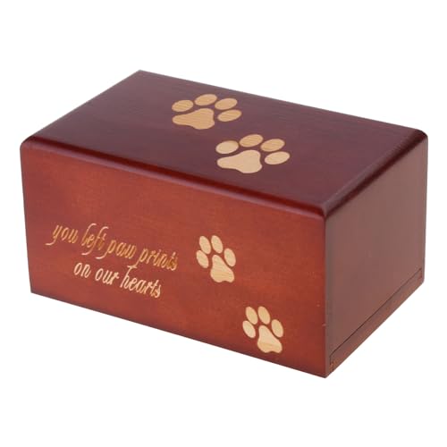 MDHQ Holzurne für Asche für Hundebeerdigung, Gedenkurne aus Holz, Gedenkurne für Liebe, Beerdigung, Einäscherung MDHQ Holzurne für Asche für Hundebeerdigung, Gedenkurne aus Holz, Gedenkurne für Liebe, Beerdigung, Einäscherung von MDHQ