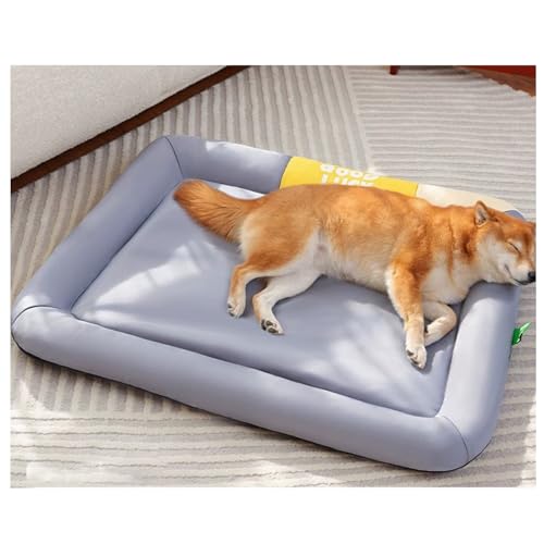 MDICNYV Orthopädisches Hundekissen für Kleine & Mittelgroße Hunde - Waschbar, rutschfest mit Hohem Rand - Oxford-Stoff (Grau, L: 75×55 cm) von MDICNYV