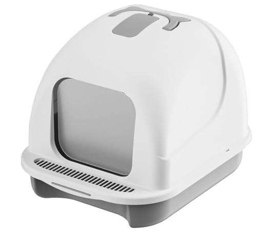 Katzenklo Katzentoilette Katzentoilette Mit Schublade, Vollständig Geschlossen, Spritzwassergeschützt, Tragbare Katzentoilette Mit Katzenschaufel Für Den Innenbereich Katzentoiletten(White) von MDWZH