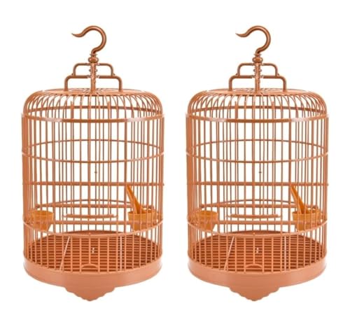 MDWZH Vogelkäfig Wellensittich 2 Stück Vogelkäfig Vintage Vogelkäfige Sets Klassischer Runder Papageienkäfig Klassischer Runder Vogelvoliere Hängender Vogelkäfig Vogel Käfig MDWZH Vogelkäfig Wellensittich 2 Stück Vogelkäfig Vintage Vogelkäfige Sets Klassischer Runder Papageienkäfig Klassischer Runder Vogelvoliere Hängender Vogelkäfig Vogel Käfig von MDWZH