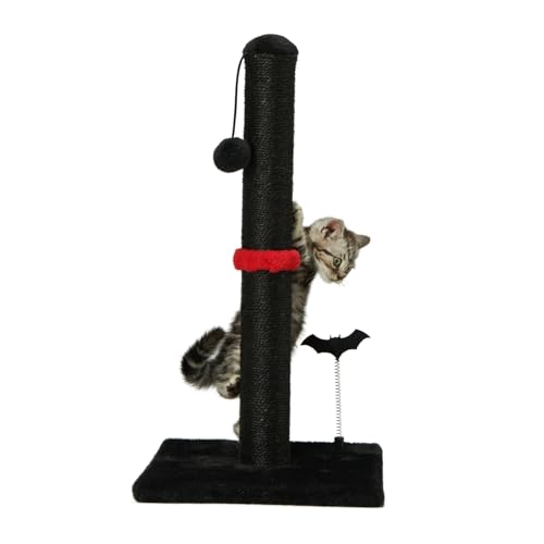 MECOOL Kratzbaum, Premium-Sisal-Kratzbäume mit hängendem Ball, vertikaler Kratzbaum für Indoor-Katzen und Kätzchen, Schwarz MECOOL Kratzbaum, Premium-Sisal-Kratzbäume mit hängendem Ball, vertikaler Kratzbaum für Indoor-Katzen und Kätzchen, Schwarz von MECOOL