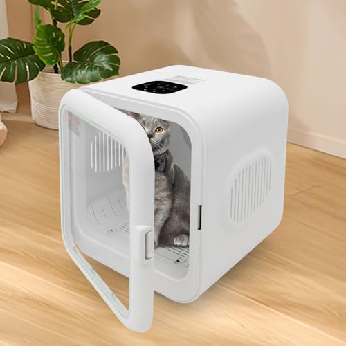 MEELRYD Automatischer Haustiertrockner für Katzen und kleine Hunde, Hundefön 360° Trocknung Ultraleiser mit Intelligenter Temperaturkontrolle 71L Kapazität MEELRYD Automatischer Haustiertrockner für Katzen und kleine Hunde, Hundefön 360° Trocknung Ultraleiser mit Intelligenter Temperaturkontrolle 71L Kapazität von MEELRYD