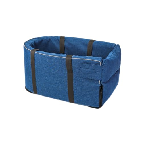 Auto-Mittelkonsole, Haustier-Sitzerhöhung für kleine Hunde, inklusive Sicherheitsgurten, Reisen, rutschfest, atmungsaktiv, Haustier, Hund, Katze, Autositz, Armlehne, Sicherheitsträger mit Griff (blau) Auto-Mittelkonsole, Haustier-Sitzerhöhung für kleine Hunde, inklusive Sicherheitsgurten, Reisen, rutschfest, atmungsaktiv, Haustier, Hund, Katze, Autositz, Armlehne, Sicherheitsträger mit Griff (blau) von MEET- ORIGIN