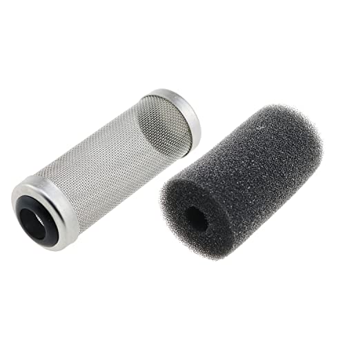 MEETOOT Aquarium-Filterschutz aus Edelstahl, 12 mm, Schwarz, Vorfilter-Schwamm, Aquarium-Filter-Schutz-Abdeckung, Set für Aquarium-Einlass, Teich von MEETOOT