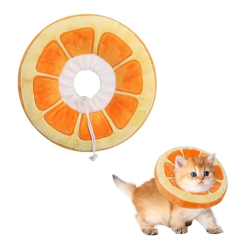 MEETOZ Verstellbares Katzenkegelhalsband, weich, niedliches Katzen-Genesungshalsband, alternativer elisabethanischer Halskegel für Katze, Kätzchen, zum Schutz der Wunde, Katzen-Donut-Halsband für MEETOZ Verstellbares Katzenkegelhalsband, weich, niedliches Katzen-Genesungshalsband, alternativer elisabethanischer Halskegel für Katze, Kätzchen, zum Schutz der Wunde, Katzen-Donut-Halsband für von MEETOZ