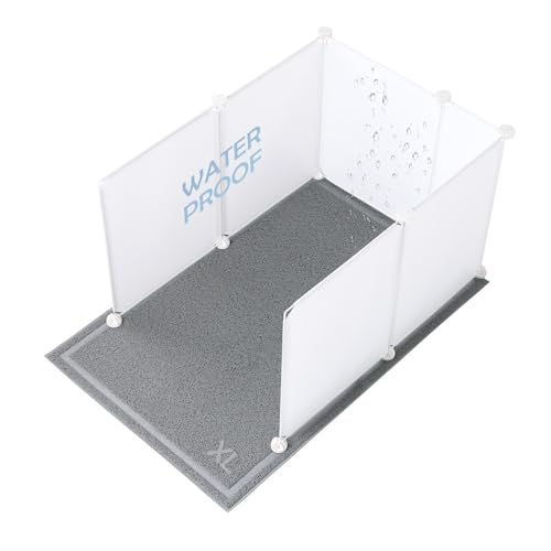 MEEXPAWS Extra Große Katzentoilette mit Spritzschutz, Spritzschutz Katzenklo, 71 x 55 x 45cm, Katzentoilette Leicht zu Reinigen, Spritzschutz Wand, Weiß MEEXPAWS Extra Große Katzentoilette mit Spritzschutz, Spritzschutz Katzenklo, 71 x 55 x 45cm, Katzentoilette Leicht zu Reinigen, Spritzschutz Wand, Weiß von MEEXPAWS