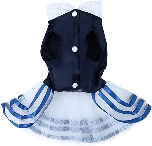 Niedlichen Kleiner Kleid Schoßhund Prinzessin Kleid Hunde Tutu Kleid Spitze Rüschen Rock Katze Kleiner Hund Kleidung XL Blau von MEGAHERZ