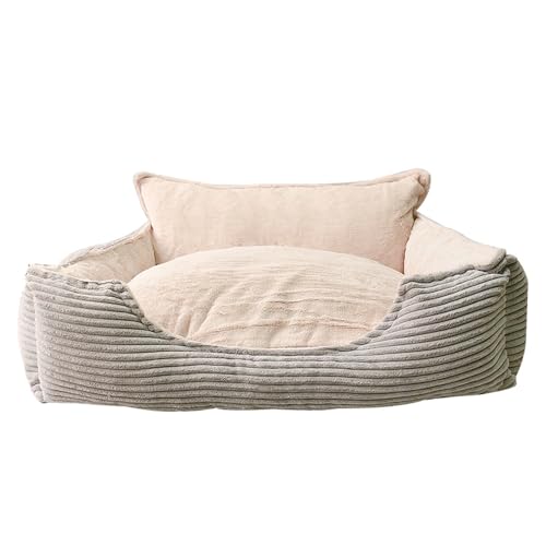 MEIBAOGE Abnehmbares, waschbares Hundebett, schöne Katzen-Couch, flauschig, beruhigt, weiches Couchbett für Wärme und Erholung MEIBAOGE Abnehmbares, waschbares Hundebett, schöne Katzen-Couch, flauschig, beruhigt, weiches Couchbett für Wärme und Erholung von MEIBAOGE