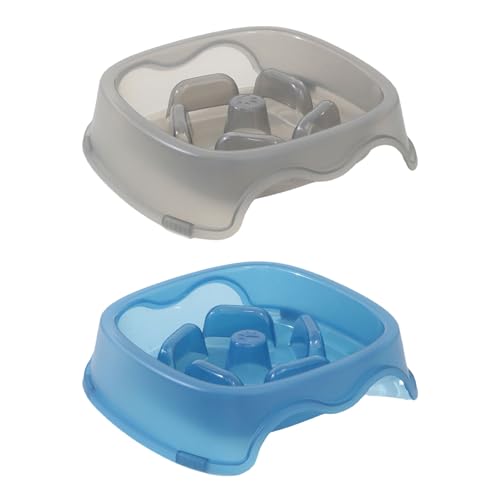 MEIBAOGE Futternapf Katze Slow Feeder Verhindert Ersticken und Erbrechen 2er Set Katzen Futternapf Quadratische Schüssel MEIBAOGE Futternapf Katze Slow Feeder Verhindert Ersticken und Erbrechen 2er Set Katzen Futternapf Quadratische Schüssel von MEIBAOGE