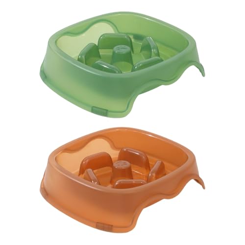 MEIBAOGE Futternapf Katze Slow Feeder Verhindert Ersticken und Erbrechen 2er Set Katzen Futternapf Quadratische Schüssel MEIBAOGE Futternapf Katze Slow Feeder Verhindert Ersticken und Erbrechen 2er Set Katzen Futternapf Quadratische Schüssel von MEIBAOGE