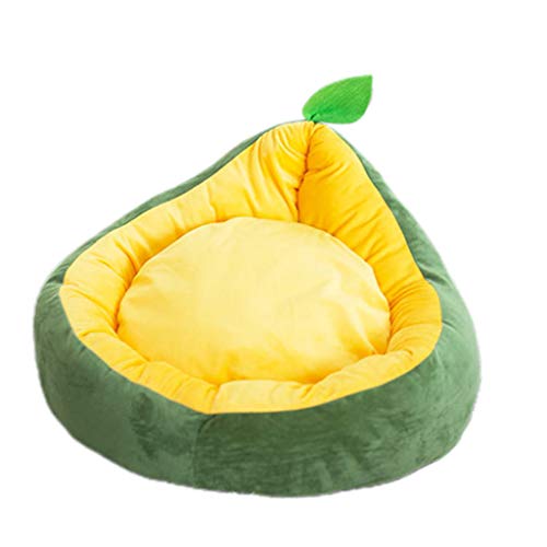 MEIBAOGE Kreatives fruchtförmiges Haustierschlafnest Schönes warmes Hundehaus Katzenstreu Haustierbett,Schlafbett-Grün von MEIBAOGE