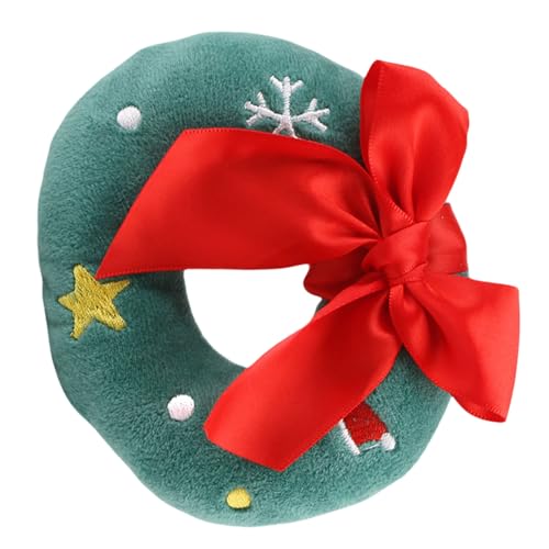 MEIBAOGE Plüsch-Hundespielzeug, quietschend, Weihnachtsringe für Hund und Urlaub, Spaß, weiche Weihnachtskreise, Beißwiderstand, Festivalspielzeug MEIBAOGE Plüsch-Hundespielzeug, quietschend, Weihnachtsringe für Hund und Urlaub, Spaß, weiche Weihnachtskreise, Beißwiderstand, Festivalspielzeug von MEIBAOGE