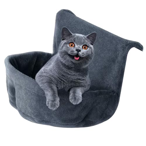 MEIBAOGE Plüsch-Katzen-Hängematten-Bett, große Hängematte, Schlafbett, warmes Haustierbett für den Winter, abnehmbar und maschinenwaschbar MEIBAOGE Plüsch-Katzen-Hängematten-Bett, große Hängematte, Schlafbett, warmes Haustierbett für den Winter, abnehmbar und maschinenwaschbar von MEIBAOGE