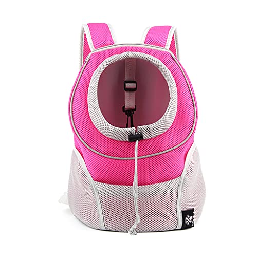 MEIBAOGE Space Pet Rucksack Travel Space Atmungsaktives Tuch Outing Travel Portable Bag Große Multifunktions-Wandertasche, Welpentrage-Rosa von MEIBAOGE