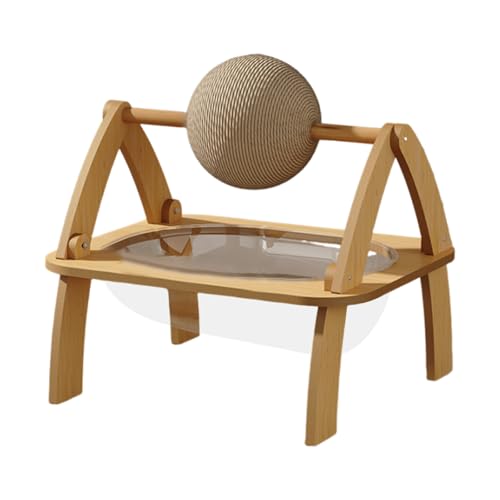 MEIBAOGE Transparentes Katzenbett, weich, groß, erhöhtes transparentes Bett mit Holzständer, Katzen-Schlafbett, Katzen-Schlafbett, klares Bett MEIBAOGE Transparentes Katzenbett, weich, groß, erhöhtes transparentes Bett mit Holzständer, Katzen-Schlafbett, Katzen-Schlafbett, klares Bett von MEIBAOGE