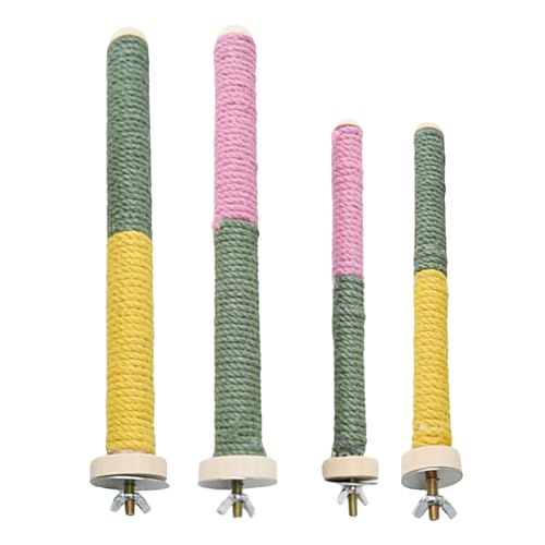 MEIBAOGE Vogelsitzstange Natur Molar Ständer für Papageien Conure Supplies Wellensittiche Schleifkratzer für kleine große Papageien Spielzeug von MEIBAOGE