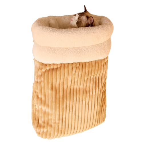 MEIBAOGE Warmer Winterschlafsack für Katzen, großes Haustierbett, Höhle für Innenwärme, bequemer Katzen-Ruhesack mit dicken Einlagen MEIBAOGE Warmer Winterschlafsack für Katzen, großes Haustierbett, Höhle für Innenwärme, bequemer Katzen-Ruhesack mit dicken Einlagen von MEIBAOGE