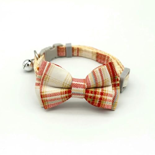 MEIFULLE 1 Stück Süßes Katzenhalsband, kleine Welpen, Katzen, Hundehalsbänder, Schleife, Kätzchenhalsband, Schleifenhalsband mit Glöckchen für Hunde, Chihuahua, Heimtierbedarf von MEIFULLE