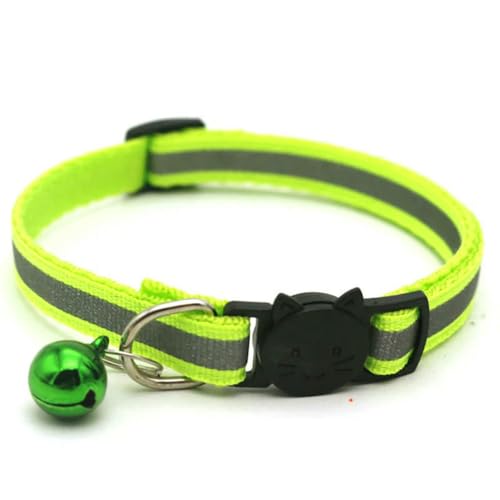 MEIFULLE 10 Stück Halsbänder für Katzenhalsbänder mit Glöckchen, verstellbare Halskette, Katzenhalsband für Welpen und Kätzchen, Haustierkatzen von MEIFULLE