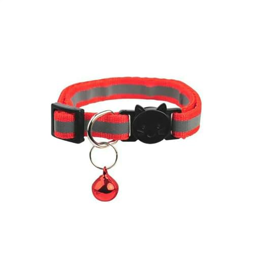 MEIFULLE 10 Stück Halsbänder für Katzenhalsbänder mit Glöckchen, verstellbare Halskette, Katzenhalsband für Welpen und Kätzchen, Haustierkatzen von MEIFULLE