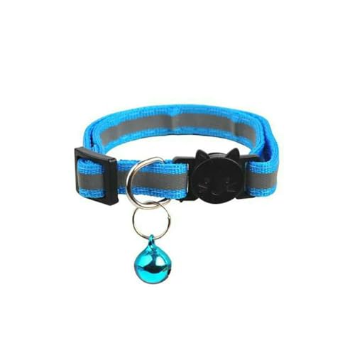 MEIFULLE 10 Stück Halsbänder für Katzenhalsbänder mit Glöckchen, verstellbare Halskette, Katzenhalsband für Welpen und Kätzchen, Haustierkatzen von MEIFULLE