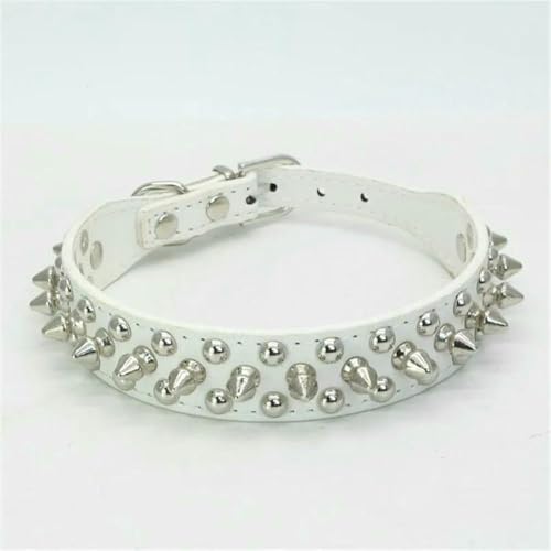 MEIFULLE Hochwertiges Hundehalsband mit Spikes und Sportpolsterung mit Nieten – passend für Bulldoggen, Möpse und kleine/mittelgroße/große Hunde MEIFULLE Hochwertiges Hundehalsband mit Spikes und Sportpolsterung mit Nieten – passend für Bulldoggen, Möpse und kleine/mittelgroße/große Hunde von MEIFULLE