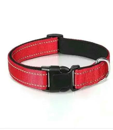MEIFULLE Hundehalsband, reflektierend, verstellbar, atmungsaktiv, Nylon, weich gepolstert, langlebig, Haustierhalsband für kleine, mittelgroße und große Hunde, Knochenseil von MEIFULLE