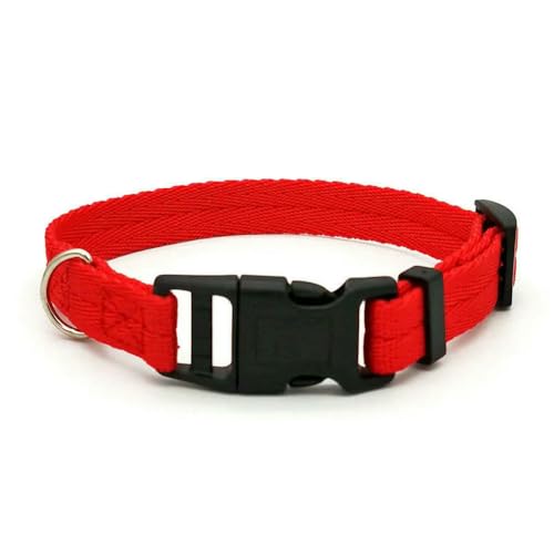MEIFULLE Hundehalsband aus Nylongewebe, modische Schnalle, Haustierhalsband für kleine und mittelgroße Hunde, Chihuahua, Rot, Schwarz, Blau, Orange, Haustierzubehör von MEIFULLE