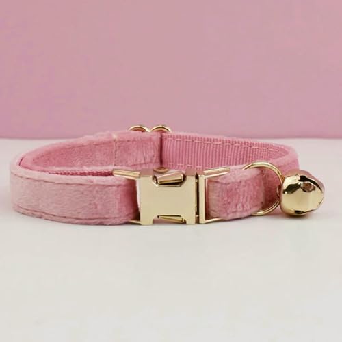 MEIFULLE Katzenbedarf Samt Katzenhalsband Personalisiertes Halsband mit Namensschild Glöckchen Fliege Individuell gravierte Halsbänder für von MEIFULLE