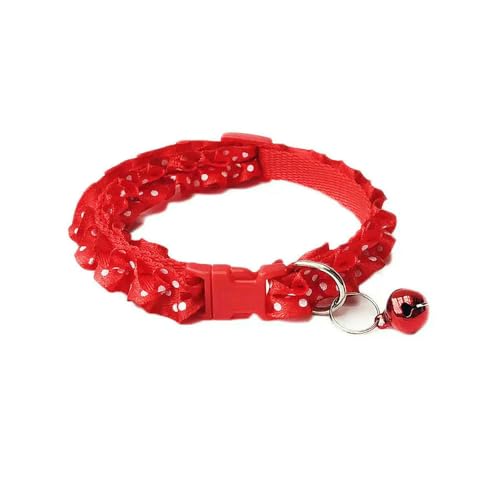 MEIFULLE Kleines Hundehalsband mit Glockenspitze, Katzenhalskette, Punkt, Welpe, Gato, Collier-Kette, niedlich, verstellbar, Kätzchen, Perro-Zubehör von MEIFULLE