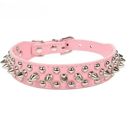 MEIFULLE PU-Hundehalsband mit Spike-Nieten – Anti-Biss-Design für kleine, mittelgroße und große Hunde von MEIFULLE