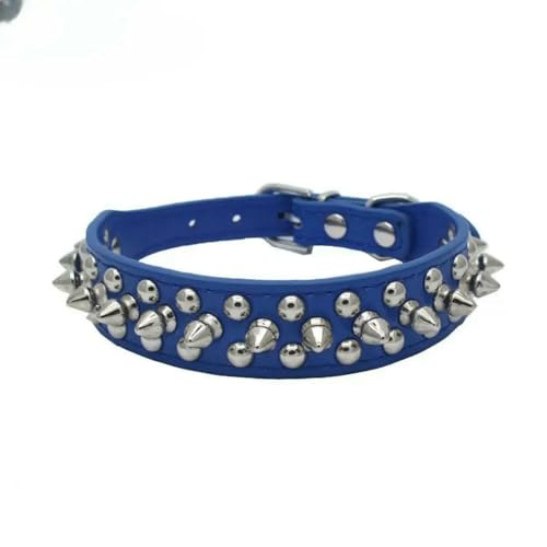 MEIFULLE PU-Hundehalsband mit Spike-Nieten – Anti-Biss-Design für kleine, mittelgroße und große Hunde von MEIFULLE